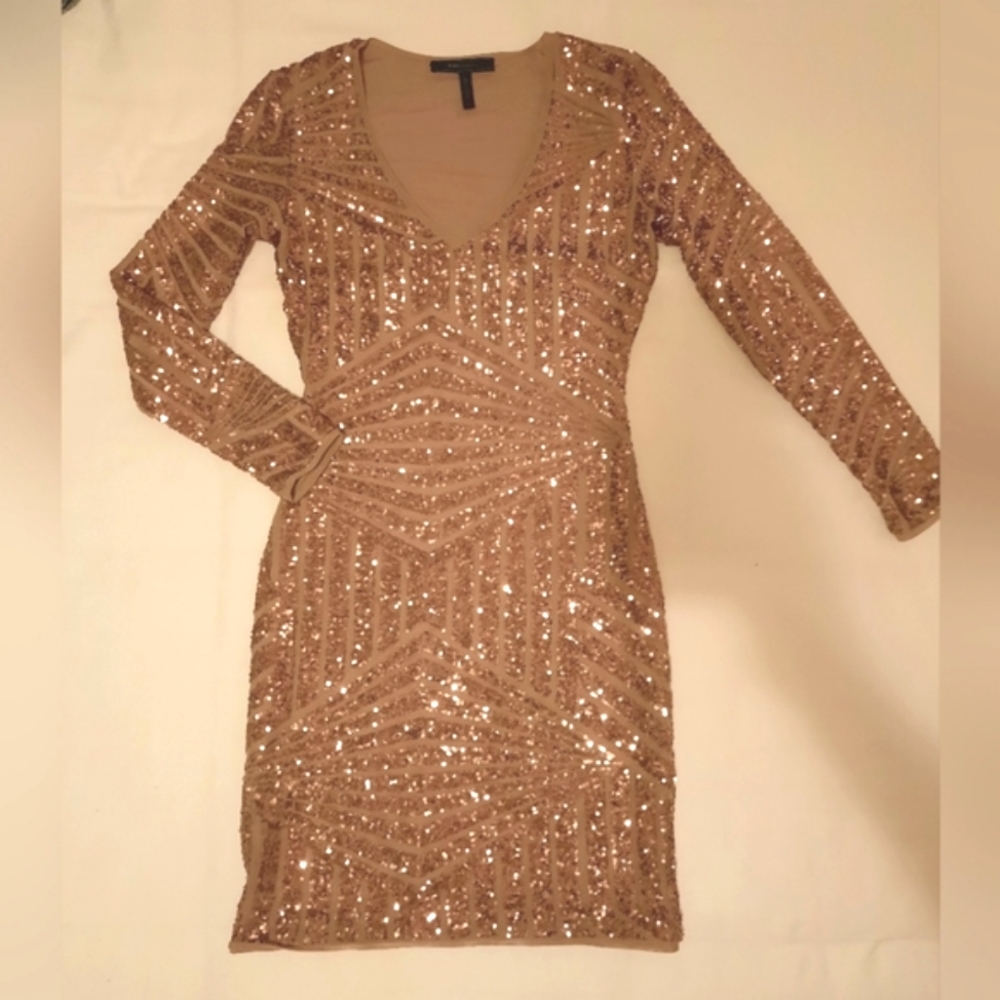 BCBG sequin cocktail dress